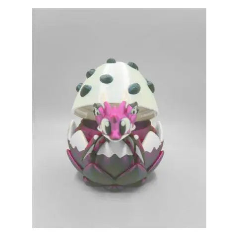 Articulated Dragon Mini 3D Printed Dragon Fruit Fidget Toy with Egg β Cute Desk Pet & Unique Gift for Dragon Lovers - KV3D Designs