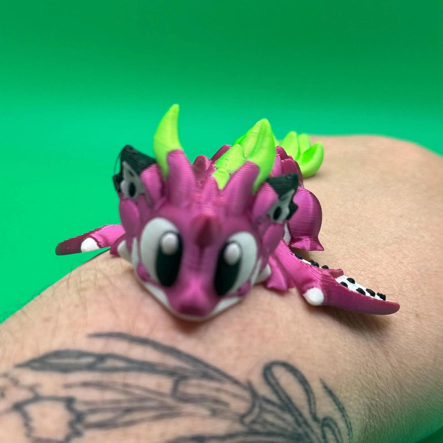 Articulated Dragon Mini 3D Printed Dragon Fruit Fidget Toy with Egg – Cute Desk Pet & Unique Gift for Dragon Lovers - KV3D Designs