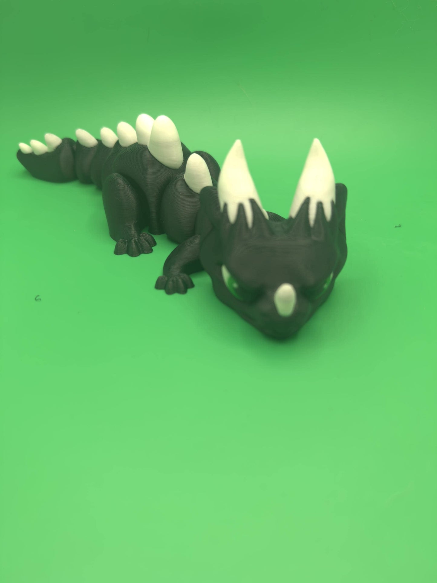 Whimsical Grumpy Dragon Fidget Toy in Fun Colors - Great Gift for Dragon Fans! 8.25 Long - KV3D Designs